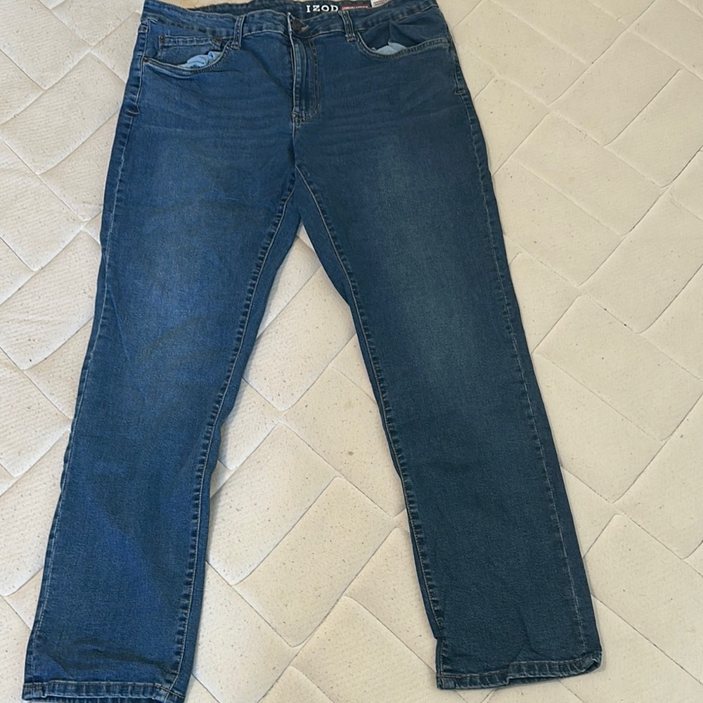 Izod Blue Relaxed Jeans with Rich Indigo Hue